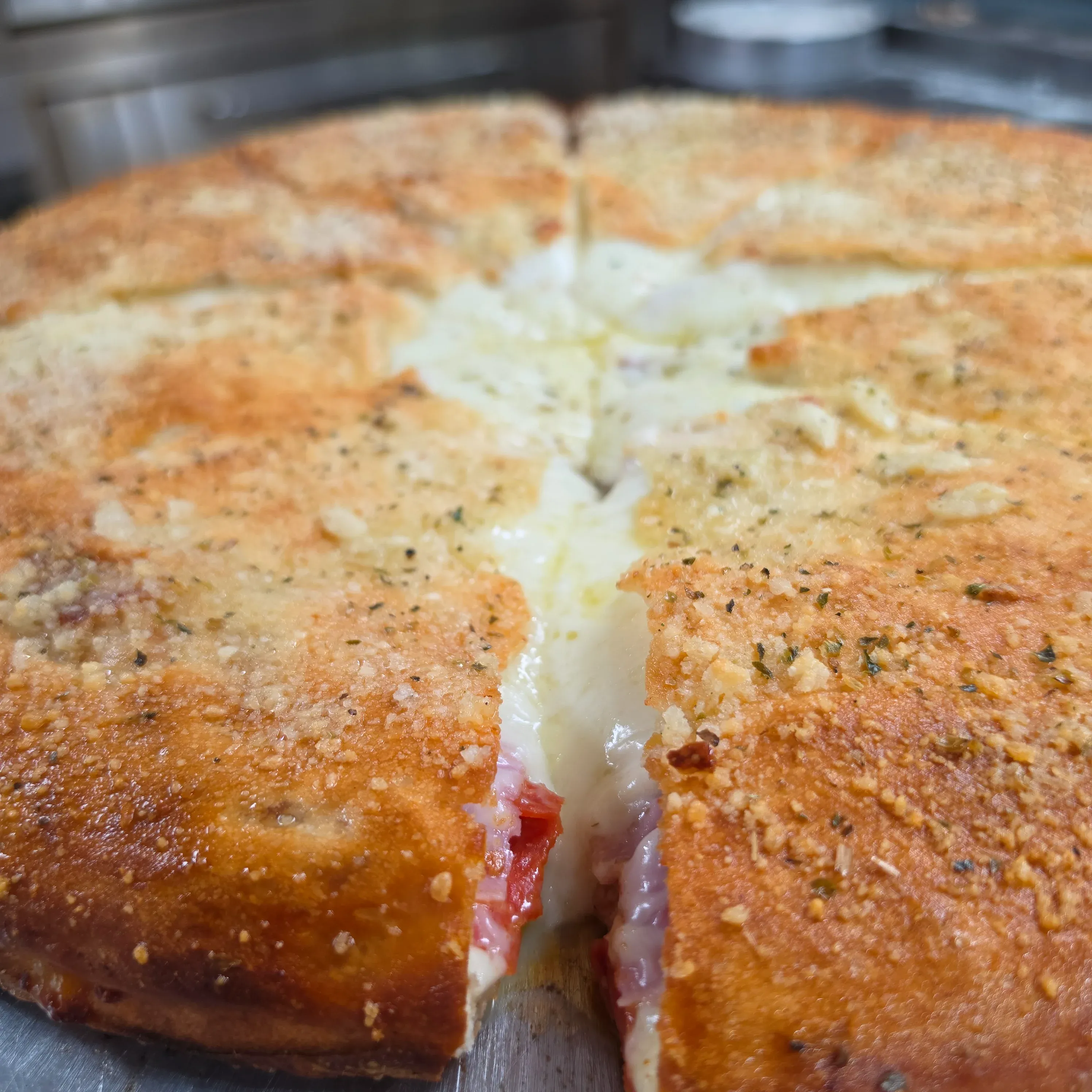 Large Stuffed Meat Pizza